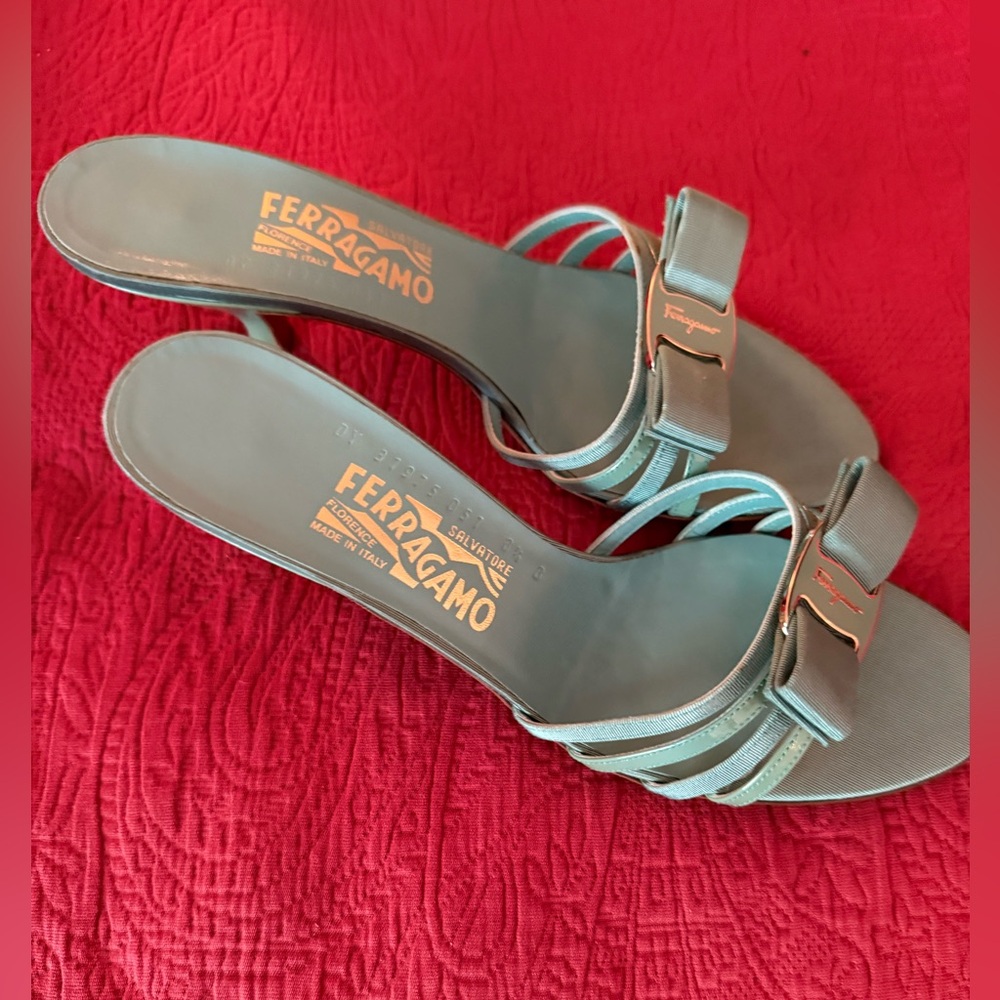 Salvatore Ferragamo Women's Teal Heels